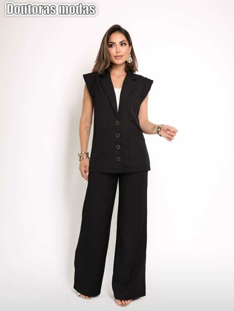 Doutoras Modas Conjunto Feminino Luis Twill Estilo Terno Elegante Sofisticado 861000 - comprar online