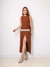 Doutoras Modas Conjunto Feminino Luis Twill Blusa e Saia Envelope com Shorts 87100