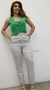 Doutoras Modas Calça Feminina Luis Twill Reta Cintura Alta com Bolsos Laterais 86900