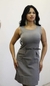 Doutoras Modas Vestido Tubinho Meia Coxa Detalhe Bolsos Fake em Alfaiataria Gabardine 199 - loja online