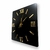 Relógio Quadrado de Parede 3D Preto 25cm - comprar online