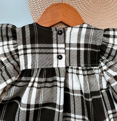 Vestido Xadrez Manga longa Kookabu na internet
