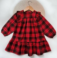 Vestido Xadrez Manga longa Kookabu - comprar online