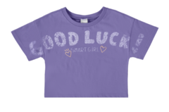 BLUSA BOX INFANTIL MENINA GOOD LUCK EM ALGODÃO MALWEE KIDS na internet