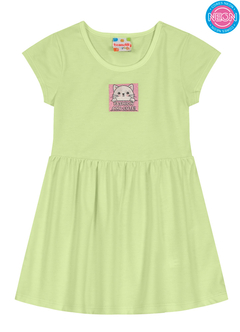 Vestido Infantil Descolado Em Malha Neon Brandili na internet
