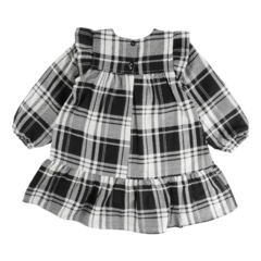 Vestido Manga Longa Infanto Juvenil Kookabu Xadrez na internet
