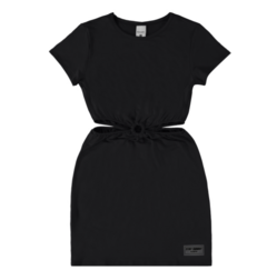 VESTIDO MENINA ABERTURA CUT OUT EM CANELADO DE VISCOSE MALWEE KIDS