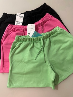 SHORTS INFANTIL MENINA C/ BOLSOS EM MOLETINHO LEVE - comprar online