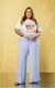 Calça Pantalona - Onça Rosa Plus Size
