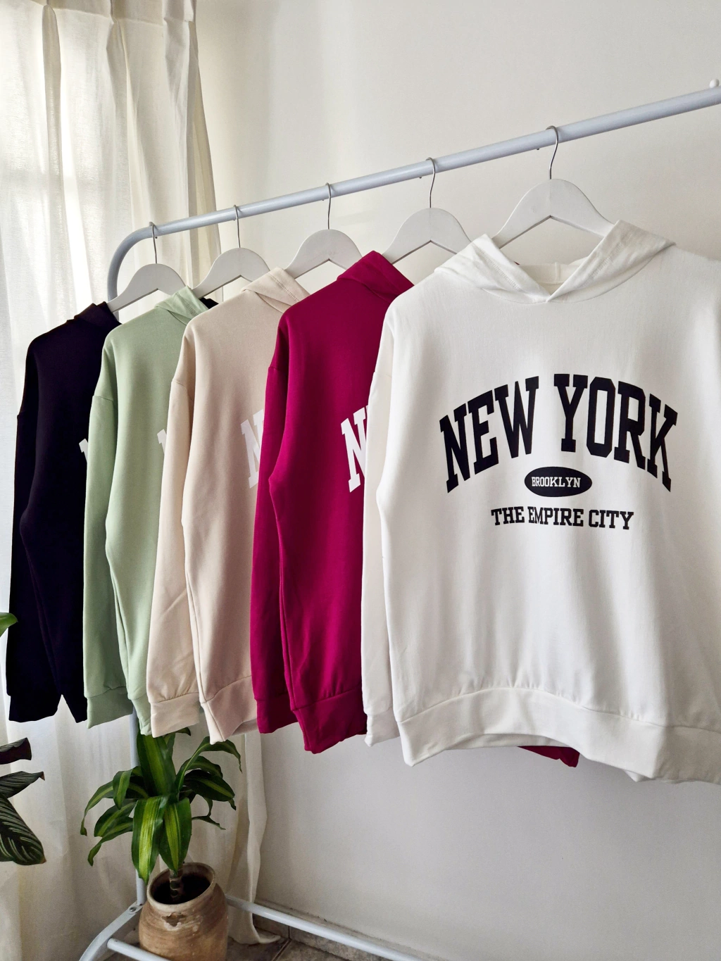 Buzo c/capucha New York friza