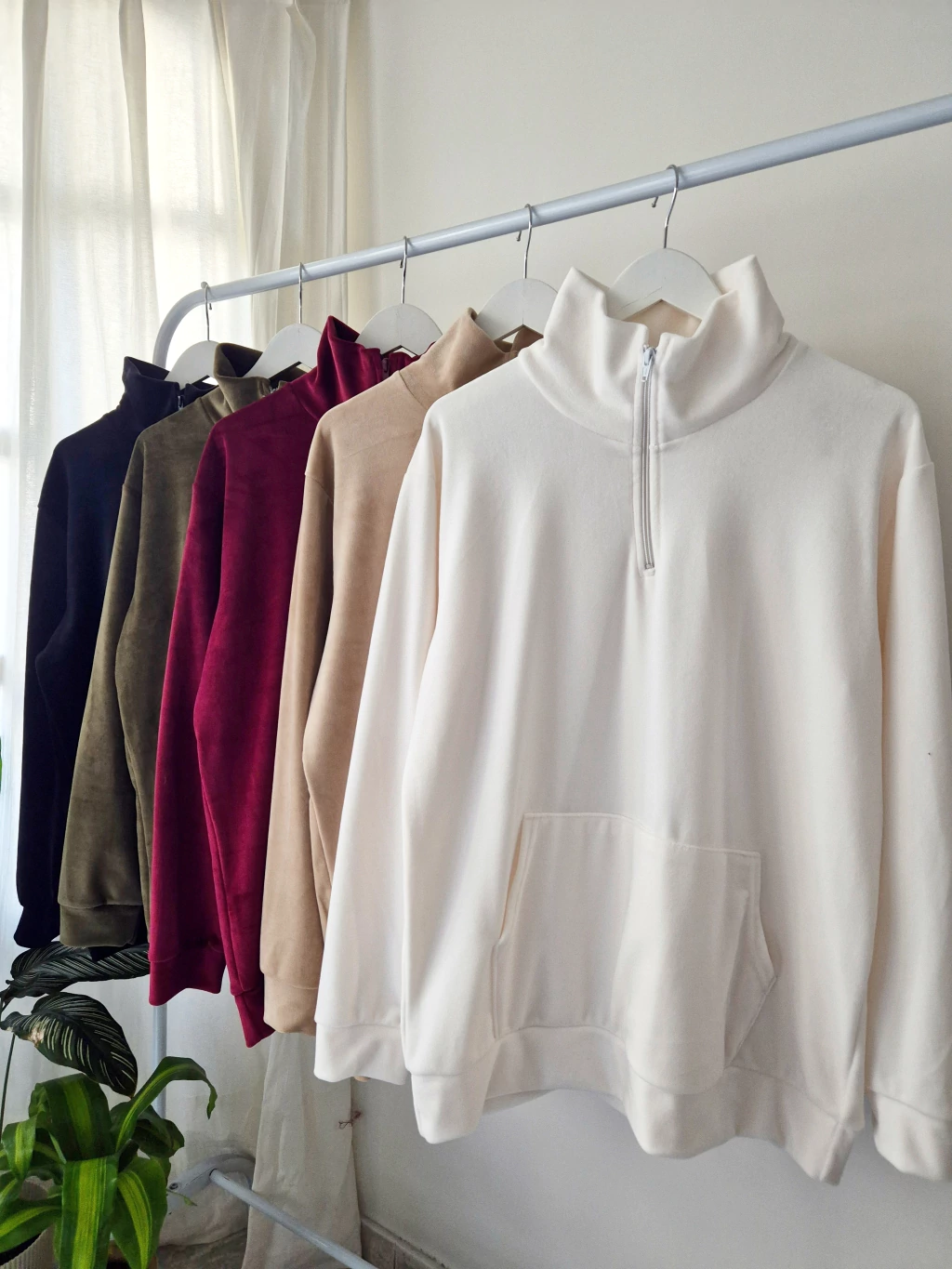 Buzo oversize c/cuello plush