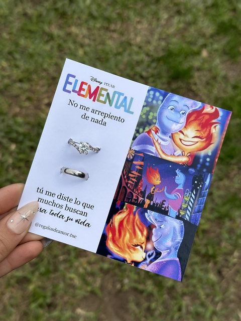 Anillos elemental cristal