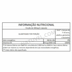 Vitamina D3 60 Cápsulas 300mg Equilibrio Vital - comprar online