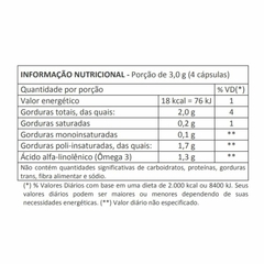 Óleo de Semente de Chia 60 cápsulas 750mg - comprar online