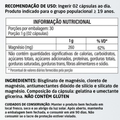 Cloreto de Magnésio PA 60 cápsulas 500mg Herbalize - comprar online