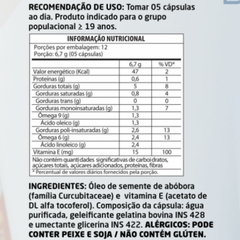 Óleo de Semente de Abóbora 60 cápsulas 1000mg Herbalize - comprar online
