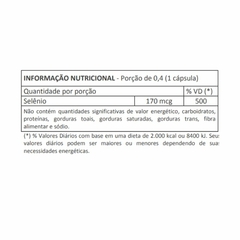 Selênio Antioxidante 60 cápsulas 400mg - comprar online