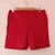 Short Belle em bengaline cor Vermelho cereja com enfeite de cinto - comprar online