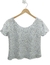 Blusa de Paetês BRANCA com mangas e elastano