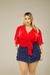 Blusa Transpassada Plus Size Várias cores - Plus da Villa Moda Plus Size Feminina