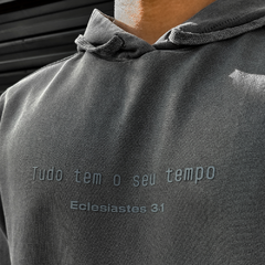 Moletom Estonado Unissex Chumbo - comprar online