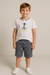 Conjunto masculino infantil camiseta de malha farol e short - comprar online
