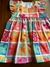 Vestido bebê estampado flores cava babado - loja online