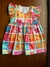 Vestido bebê estampado flores cava babado - ZIM LA KA ZUM