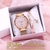 Relógios Femininos brilhante pulseira bracelete magnética aço inoxidável Analógico relógio é resistente e durável