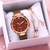 Relógios Femininos brilhante pulseira bracelete magnética aço inoxidável Analógico relógio é resistente e durável na internet