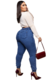 Calça Jeans Feminina - Jogger - Jeans Marmorizado - Destroyed - Top Charme Jeans