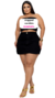 Short Saia Feminino - Black - comprar online