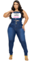 Calça Cós Duplo - Feminina - Jeans Escuro - comprar online
