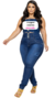 Calça Cós Duplo - Feminina - Jeans Escuro - Top Charme Jeans