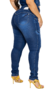 Calça Cós Duplo - Feminina - Jeans Escuro