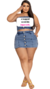 Short Saia Feminino - Jeans - Claro - comprar online