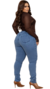 Calça Confort - Feminina - Jeans - Claro