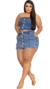 Short Saia Feminino - Jeans - Claro - Top Charme Jeans