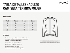 Camiseta térmica deportiva mujer. Modelo: Negro - NP outdoor
