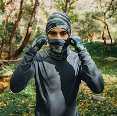CONJUNTO CUELLO, GUANTE y GORRO. Mod: CAMUFLADO VERDE - comprar online