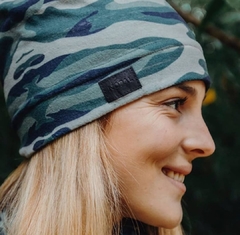 Imagen de CONJUNTO CUELLO, GUANTE y GORRO. Mod: CAMUFLADO VERDE