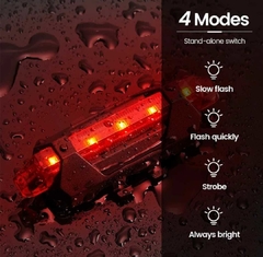 Kit Luces Usb Led Seguridad Bici Delantera + Trasera en internet