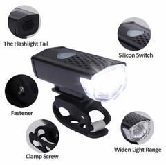 Kit Luces Usb Led Seguridad Bici Delantera + Trasera - tienda online