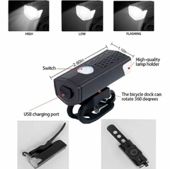 Luz Usb Led Seguridad Bici Delantera - tienda online