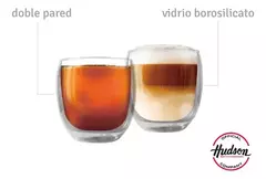 Set De 2 Vasos Doble Pared De Vidrio - comprar online
