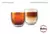 Set De 2 Vasos Doble Pared De Vidrio - comprar online