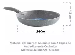Imagen de Sartén Antiadherente Granito 24 Cm
