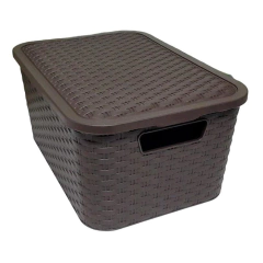 CANASTO RATTAN N2 CON TAPA POO - tienda online