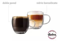 Set2 Vasos Doble Pared Con Asa De 80ml