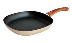 Bifera Lisa Antiadherente Mango Simil Madera Carol Areia - comprar online